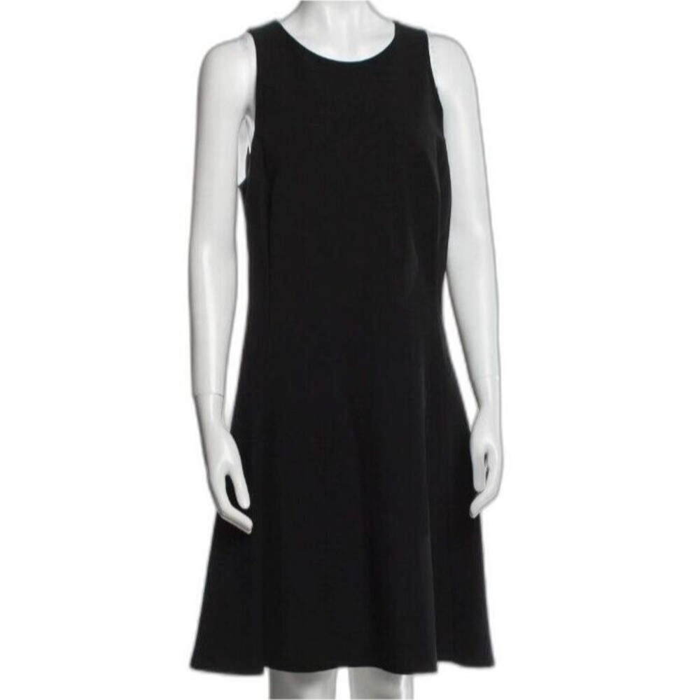 Raph Lauren Black Label Merino Wool Knit Dress Crewneck A-line Sleeveless Size S